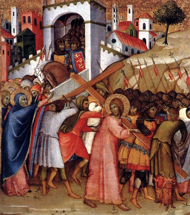 Christ on the Road to Calvary by Andrea di Bartolo