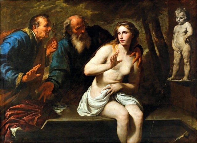 Susanna and the Elders by Andrea Vaccaro