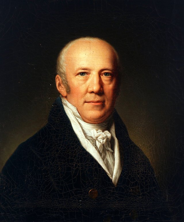 Portrait of the high-ranking civil servant Michael Lange (1788-1856) by Andreas Herman Hunæus