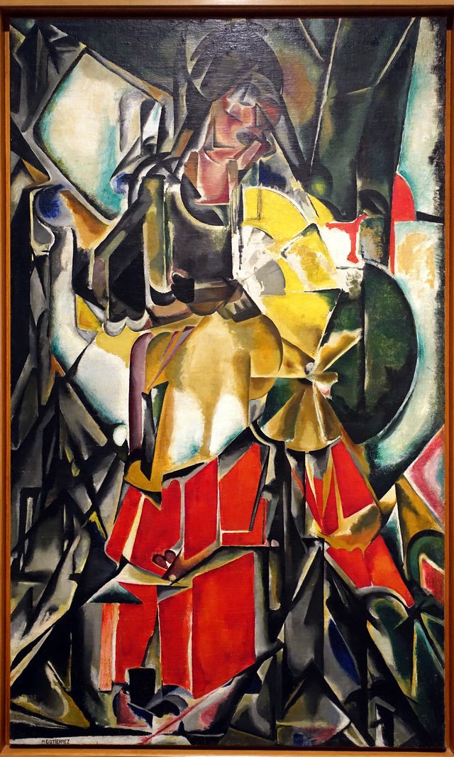 Mujer con abanico by María Blanchard