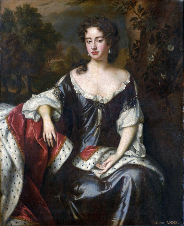 Portrait of Queen Anne (1665-1714), when Princess of Denmark by Willem Wissing