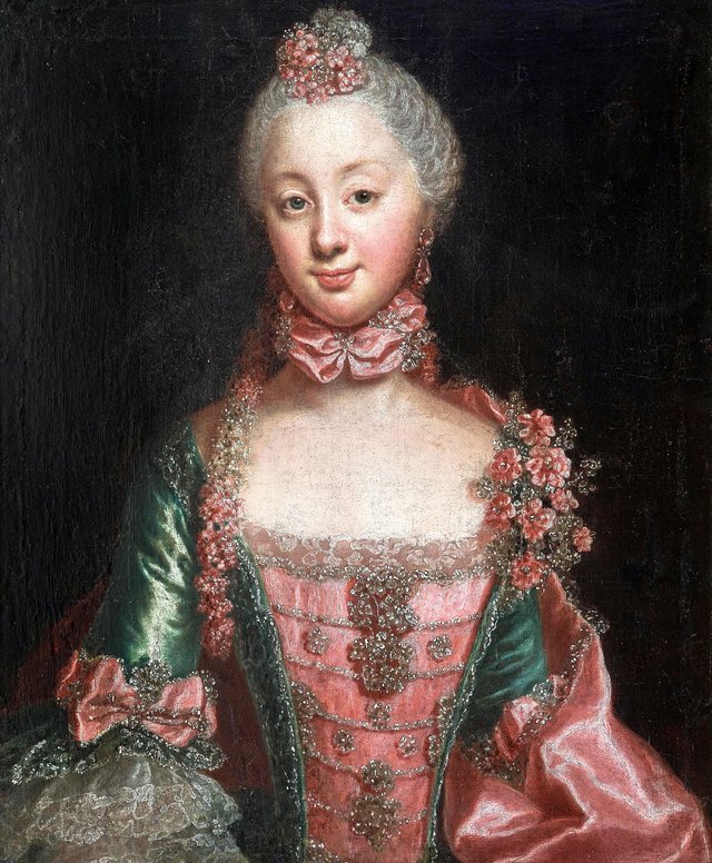 Portrait of a Tschirschky-Bögendorff Lady by Anna Rosina de Gasc