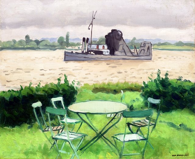 Terrasse à Vieuxport by Albert Marquet