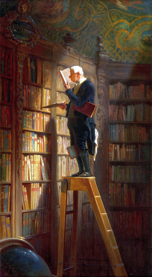 The Bookworm by Carl Spitzweg