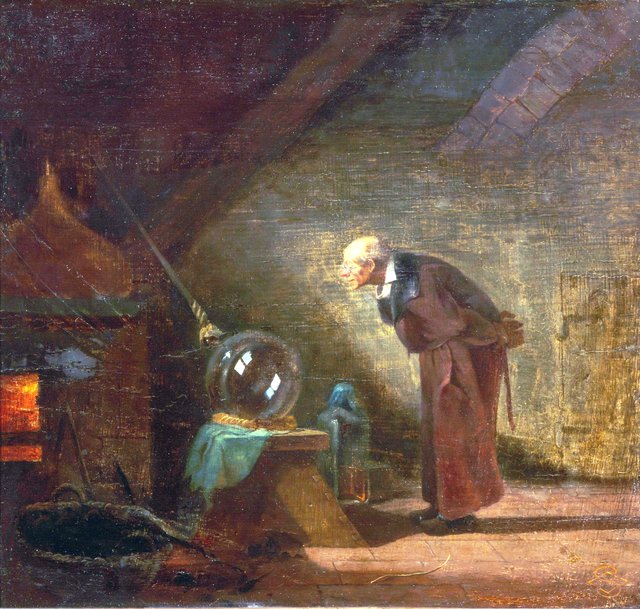 The Alchemist by Carl Spitzweg
