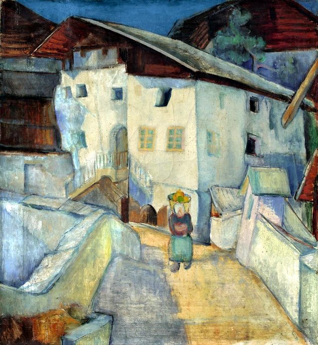 Haus auf Fels by Anita Rée