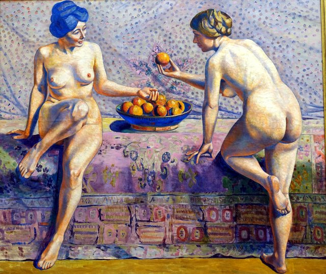 Les Femmes à la coupe d'oranges by Georgette Agutte