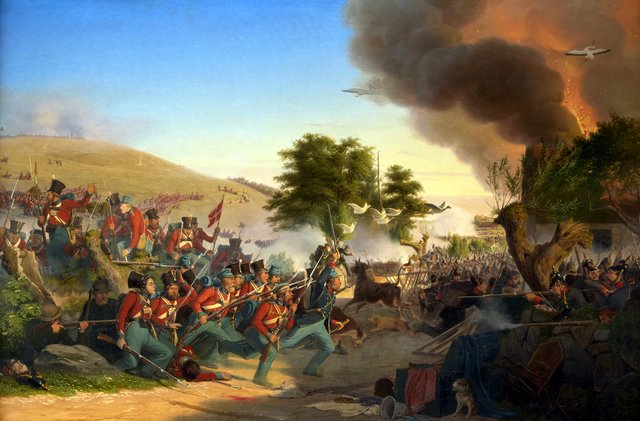 The attack from Dybbøl, June 5 1848 by Jørgen Sonne