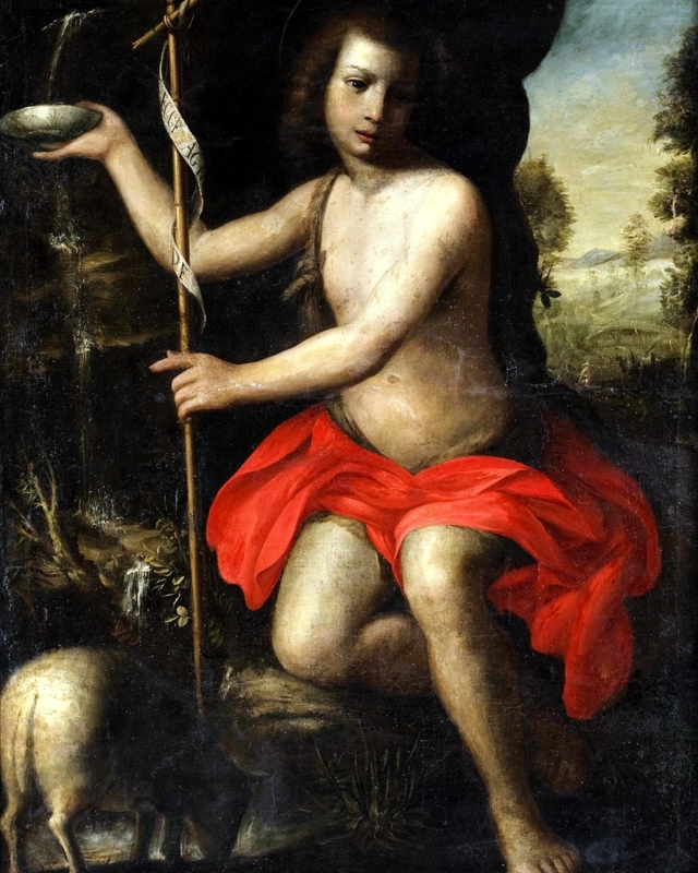 Saint John the Baptist in the Wilderness by Alessandro Allori