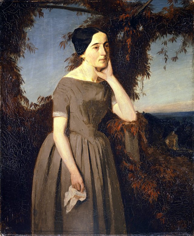 Portrait of Louisa Schmid by Arnold Böcklin