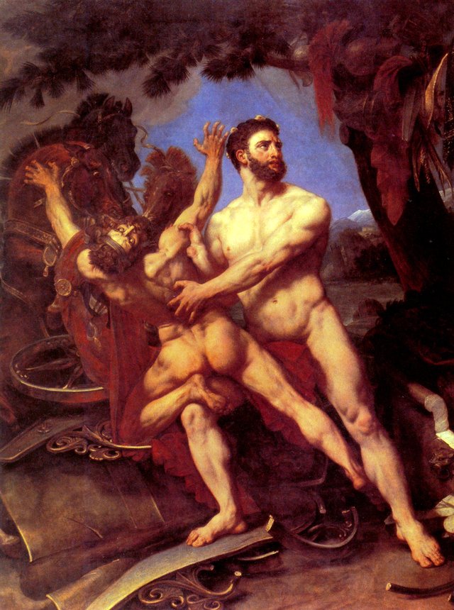 Hercule et Diomède by Antoine-Jean Gros