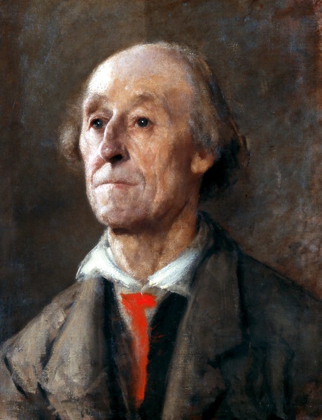 Bavarian man by Anton Ažbe