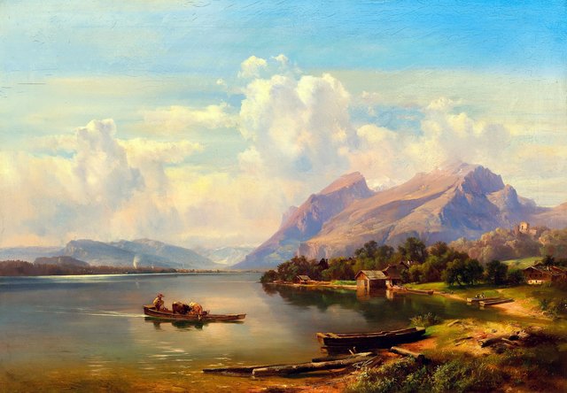 Der Millstätter See in Kärnten by Anton Hansch