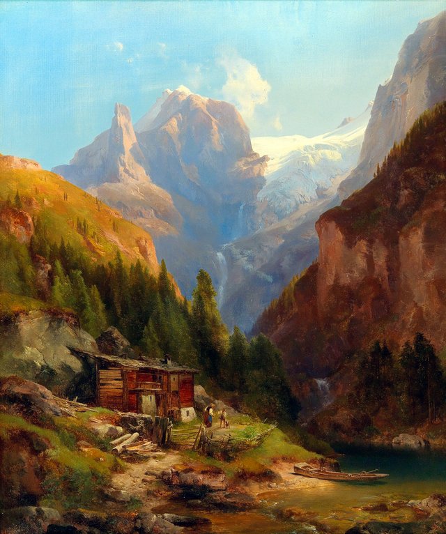 Blick auf den Goldeck Kees by Anton Hansch