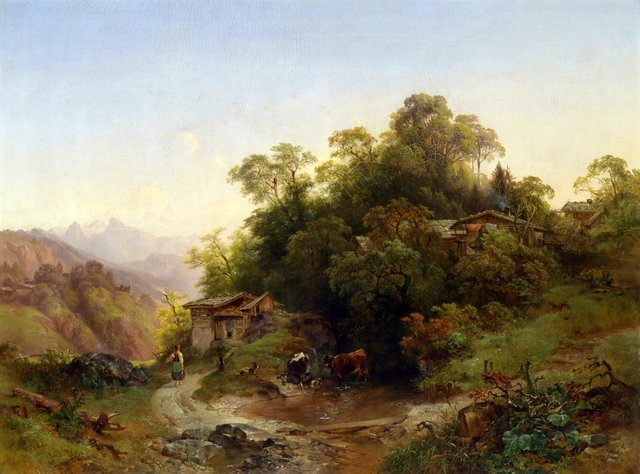 Der Waldhügel by Anton Hansch