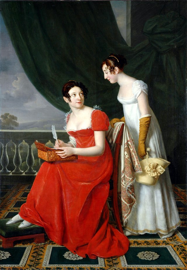 Portrait of Madame Riesener and her sister by Henri-François Riesener