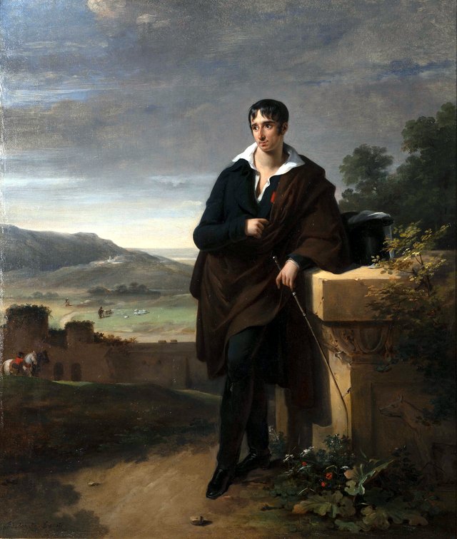 Le comte Camille de Tournon dans la campagne romaine by Hortense Haudebourt-Lescot