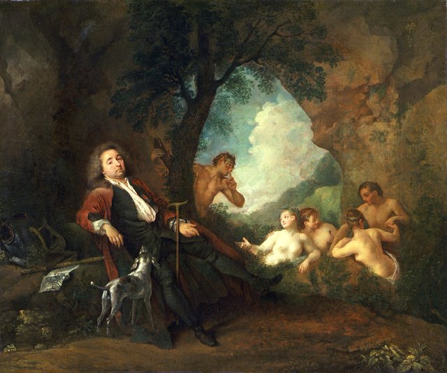 Portrait of Antoine de la Roque by Jean-Antoine Watteau
