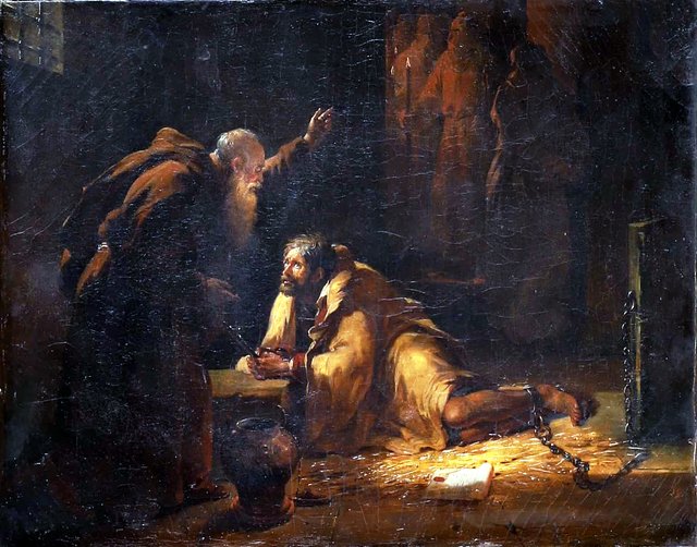 A Man Sentenced to Death, Preached by a Capuchin When Leaving for his Execution by Hortense Haudebourt-Lescot
