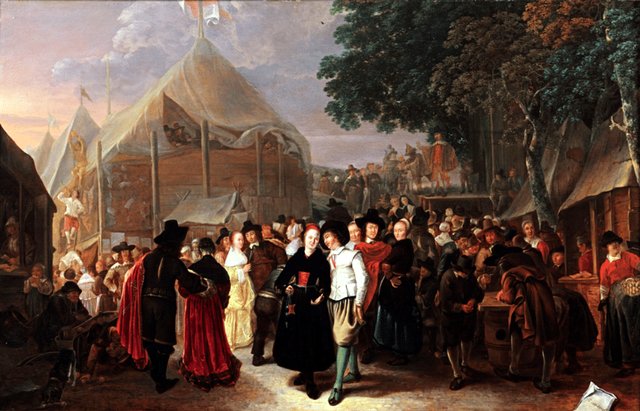 The fairgoers by Gerrit Lundens