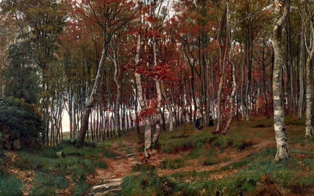 Skogsinteriør by Kitty Lange Kielland