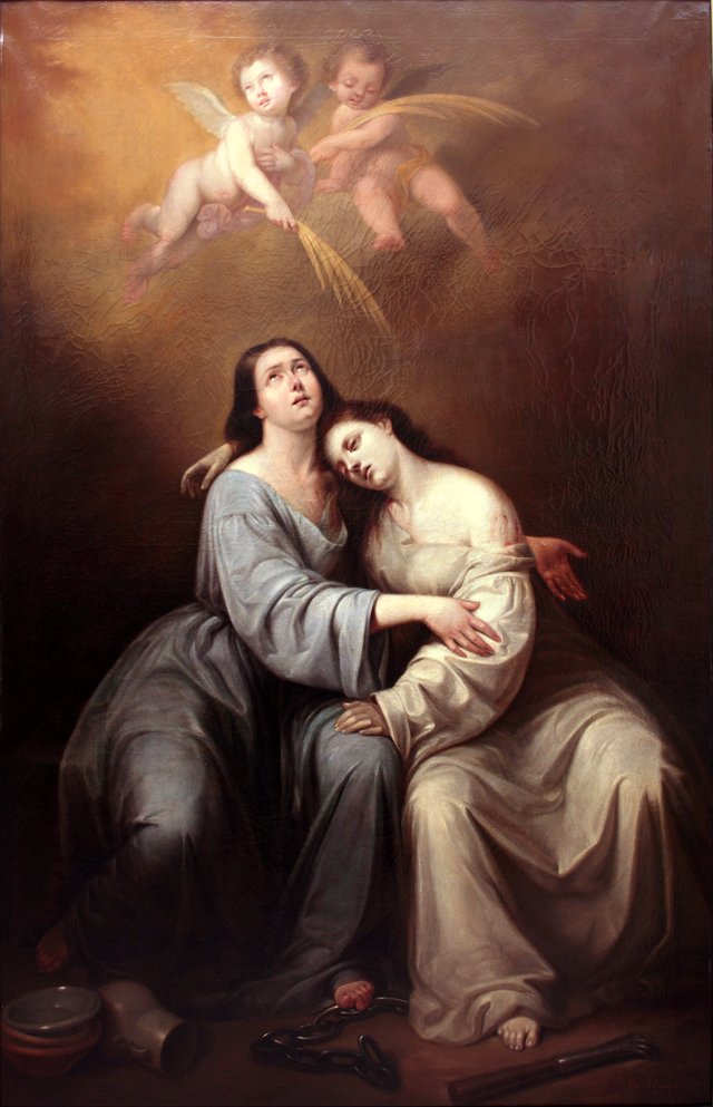 Saint Justa and Saint Rufina by Antonio María Esquivel