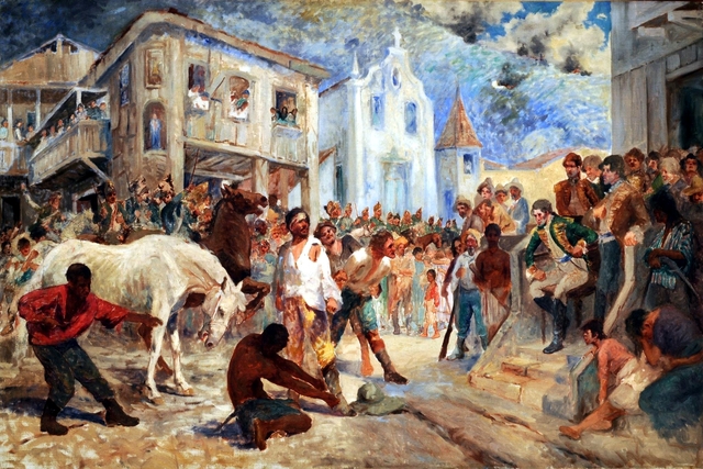 Trial of Filipe do Santos. by Antônio Parreiras