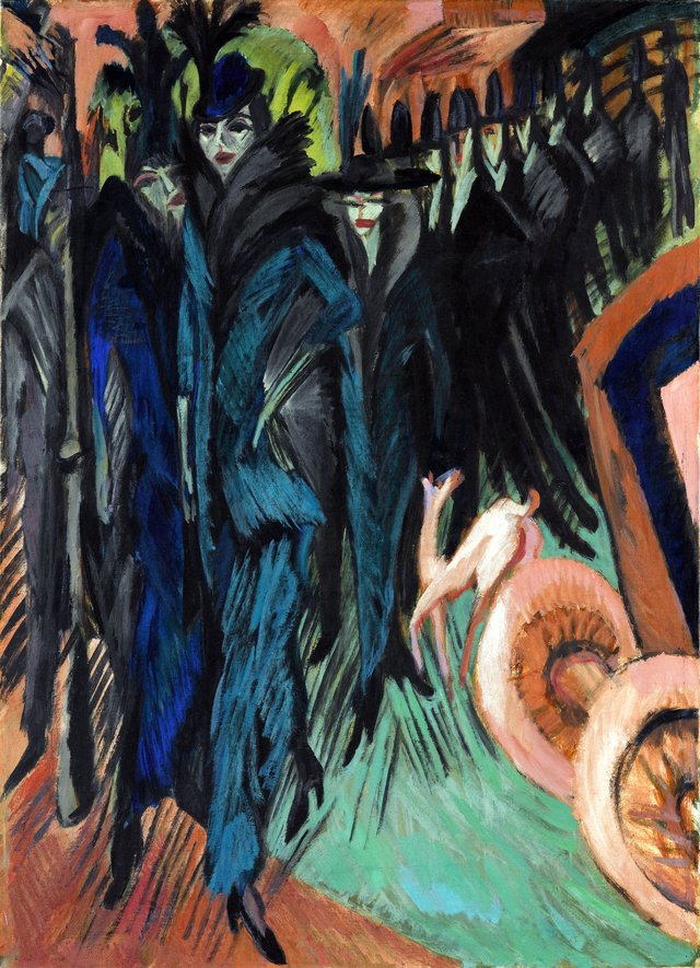 Street Scene (Friedrichstraße Berlin) by Ernst Ludwig Kirchner