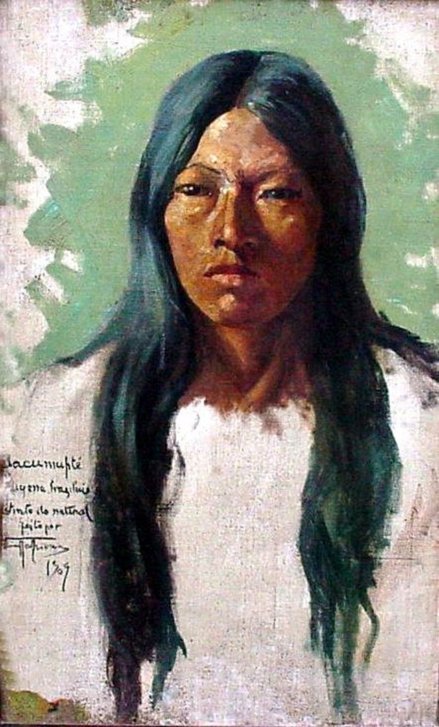 Head of an indian (Jacumpté) II by Antônio Parreiras