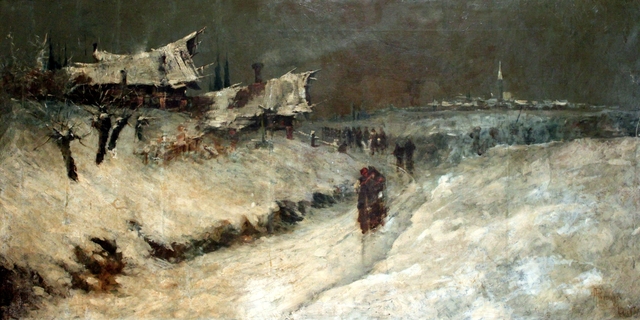 Funeral in San Donà, Italy by Antônio Parreiras