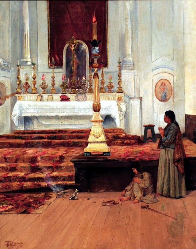 Prayer (1904) by Antônio Parreiras