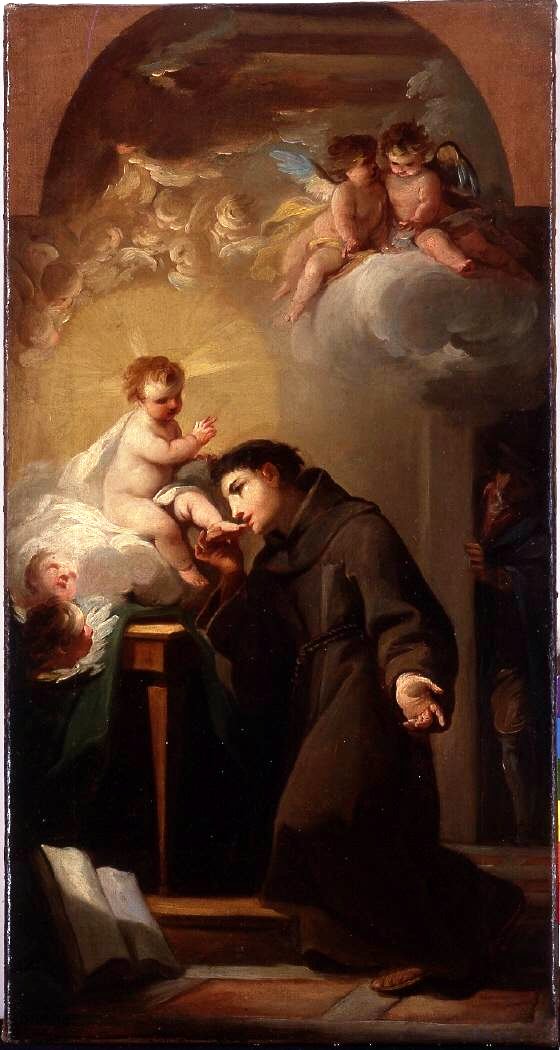 Aparición del Niño Jesús a San Antonio de Padua by Mariano Salvador Maella