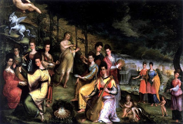 Apollo and the Muses by Lavinia Fontana