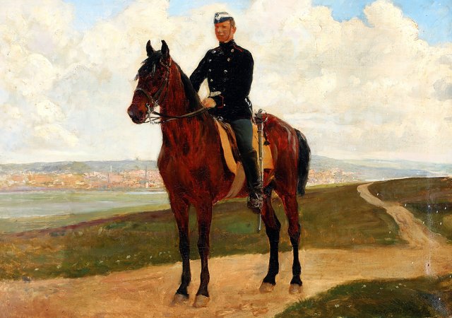 Otto Bache, Kong Christian den X. til hest by Otto Bache