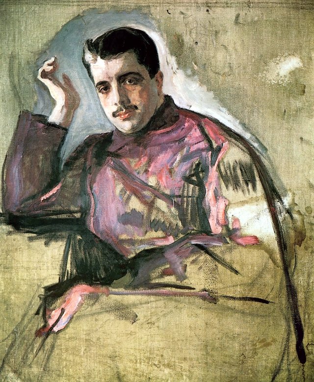 Portrait of Sergej Diaghilev by Valentin Serov