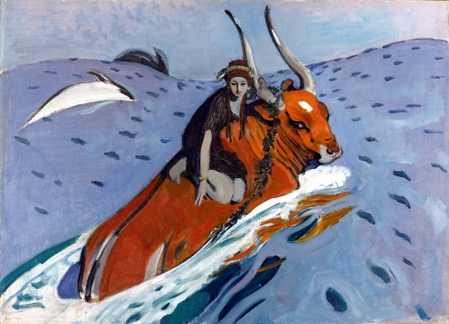 Rape of Europa by Valentin Serov