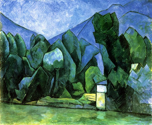 River Landscape (At Eisack, In the Eisack Valley) by Alexander Kanoldt