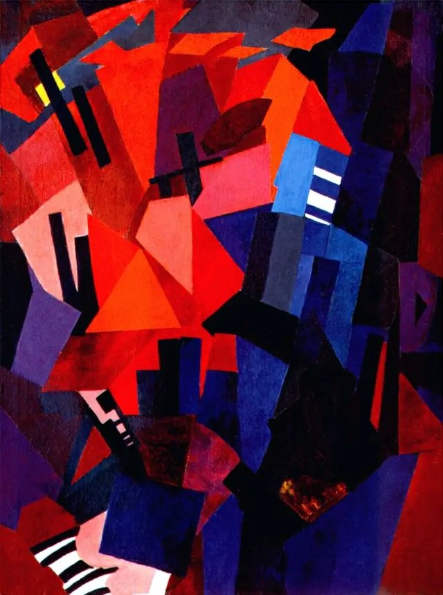 Cityscape. Composition by Aleksandra Ekster