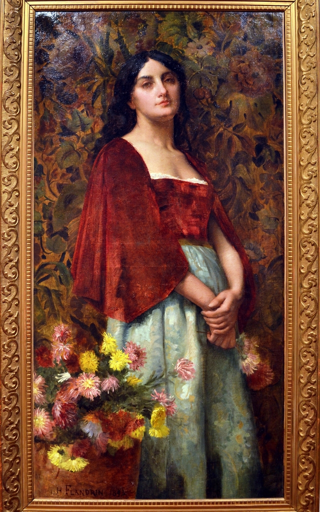 Portrait d'Italienne by Hippolyte Flandrin