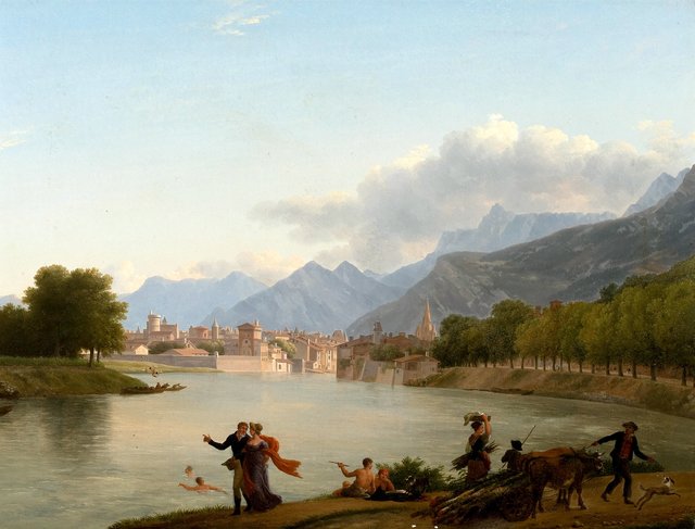 Vue de Grenoble by Jean-Joseph-Xavier Bidauld