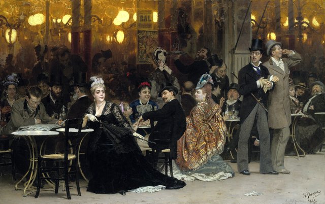 A Parisian Cafe by Ilya Repin