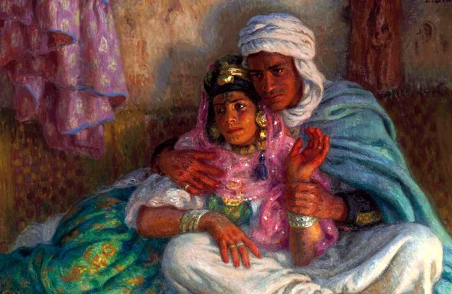 The Lovers by Nasreddine Dinet