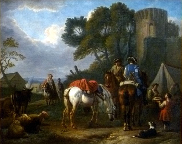 The Camp of Cavalrymen by Pieter van Bloemen
