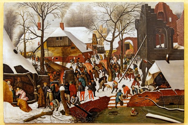 Adoration of the Magi in the snow by Pieter Brueghel the Younger