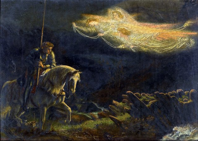 Sir Galahad - The Quest for the Holy Grail by Arthur Hughes