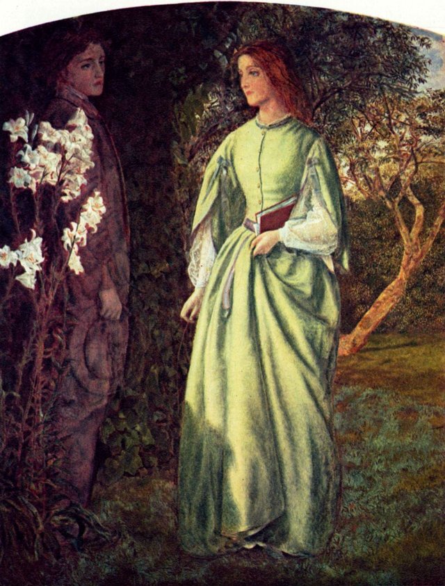 Das Stelldichein by Arthur Hughes
