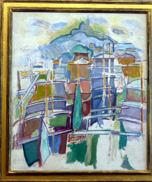 Le vieux port de Marseille et Notre Dame de la Garde by Raoul Dufy