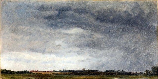 A cloud study. by Carl Frederik Aagaard