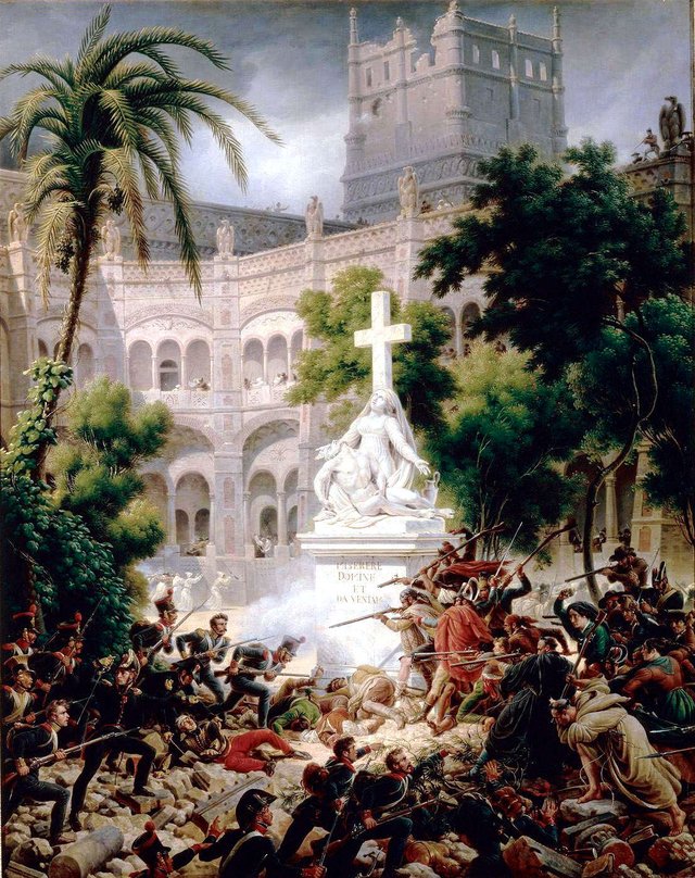 Assaut du monastère de San Engracia by Louis-François, Baron Lejeune