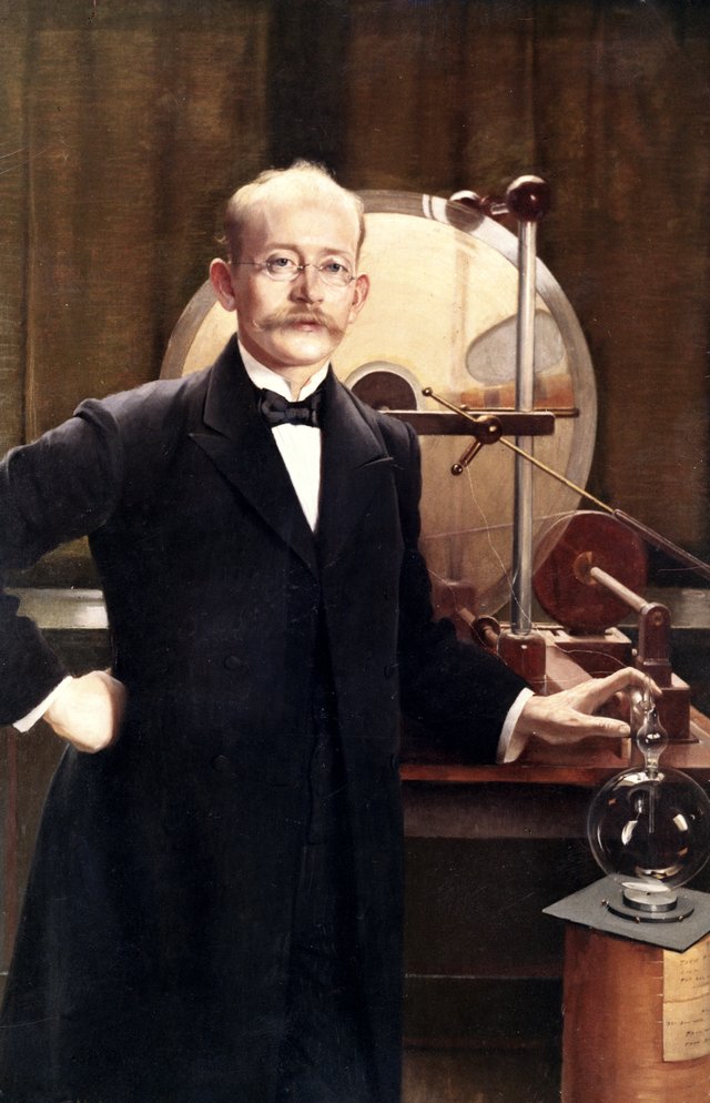 Portrait of Kristian Birkeland, Norwegian scientist and industrialist by Asta Nørregaard